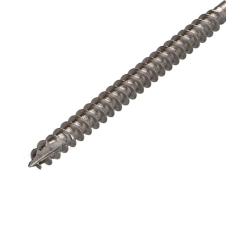 1 x Chipboard Screw Tekor Stainless Steel A2 Countersunk Head With Serration T25 5X120 Thread Length: 70 cut Type 17