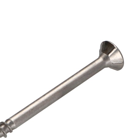 1 x Chipboard Screw Tekor Stainless Steel A2 Countersunk Head With Serration T25 5X100 Thread Length: 60 cut Type 17