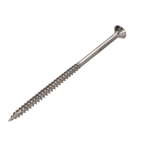 1 x Chipboard Screw Tekor Stainless Steel A2 Countersunk Head With Serration T25 6X110 Thread Length: 70 cut Type 17