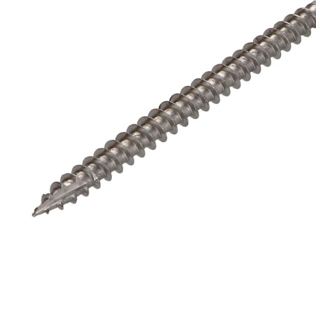 1 x Chipboard Screw Tekor Stainless Steel A2 Countersunk Head With Serration T25 6X110 Thread Length: 70 cut Type 17
