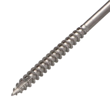 1 x Chipboard Screw Tekor Stainless Steel A2 Countersunk Head With Serration T25 5X70 Thread Length: 40 cut Type 17