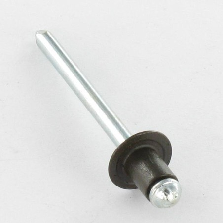 1 x Blind rivets Aluminium Stahlgewinde 4.8X6 Flat Head Ral8014/Sepia Brown