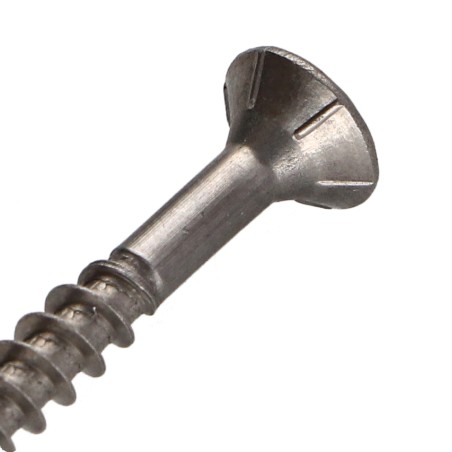 1 x Chipboard Screw Tekor Stainless Steel A2 Countersunk Head With Serration T10 3x30 Thread Length: 18 cut Type 17