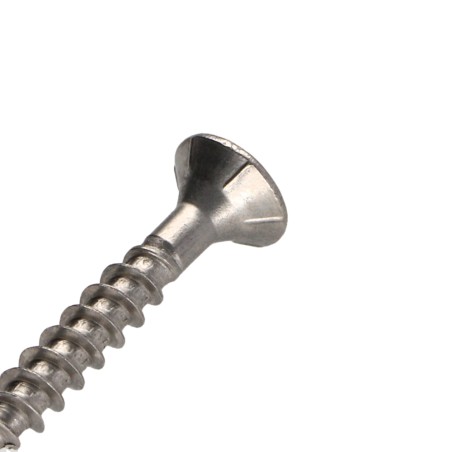 1 x Chipboard Screw Tekor Stainless Steel A2 Countersunk Head With Serration T10 3X20 Full Thread cut Type 17 Drilling