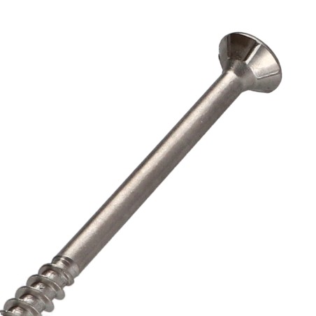 1 x Chipboard Screw Tekor Stainless Steel A2 Countersunk Head With Serration T25 6X120 Thread Length: 70 cut Type 17