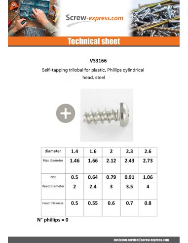 1 x Self Tapping Screw Linch Pin Plastic Pan...