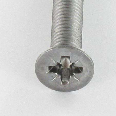 1 x Machine Screw Countersunk Head Pozi PZ2 M5X55 Steel