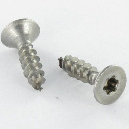 1 x Chipboard Screw Stainless Steel A2 Countersunk Head 5X20 Full Thread T25