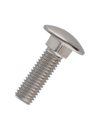 1 x Carriage Bolt Stainless Steel A2 M5X20 Full...