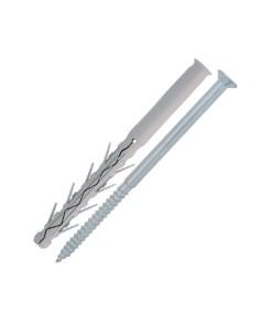 Hammer Plug Long Nylon 8X80 + Screw Countersunk Head Zinc...
