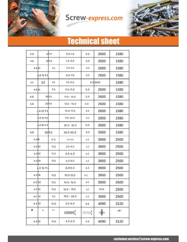 1 x Blind rivets Aluminium Stahlgewinde 4X12...