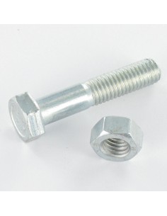 Bolt With Nut Hexagonal Head M8X60 Class 8.8 Zinc Plated 2