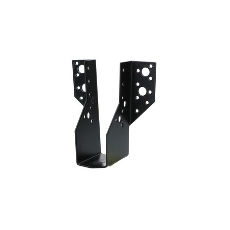 1 x Joist hanger U-shaped to Wings External 63X188 Black Zinc Plated