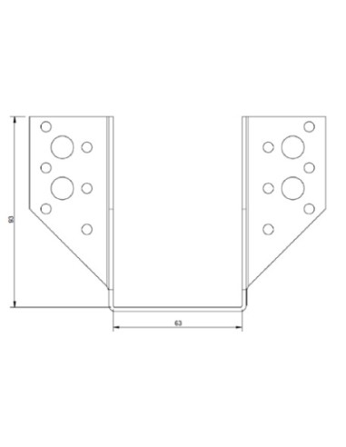 1 x Joist hanger U-shaped to Wings External...