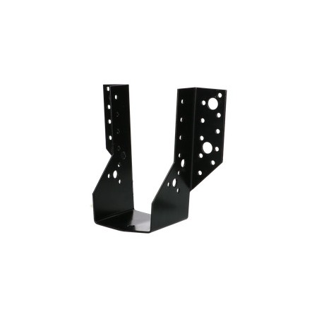 1 x Joist hanger U-shaped to Wings External 75X130 Black Zinc Plated