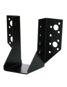 Joist hanger U-shaped to Wings External 63X118 Black Zinc...