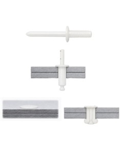 Rivet Blind Head Flat Nylon Polyamid 6.6 6X12 2