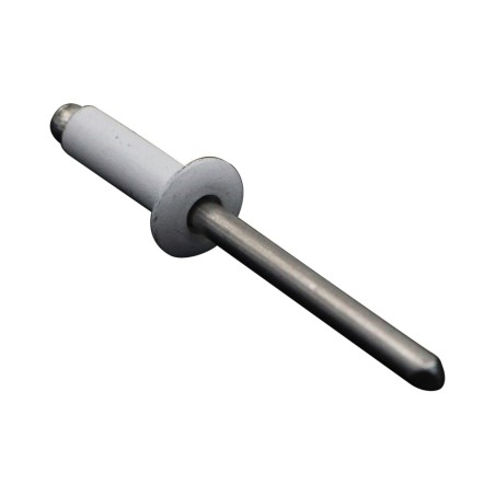 1 x Rivet alu 4.8X16 Flat Head Ral9016/Traffic Signalisation