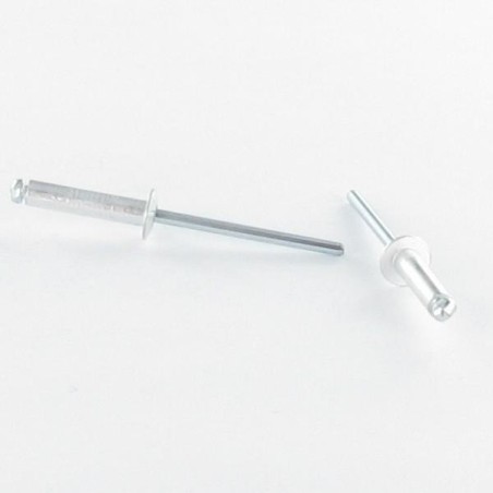1 x Rivet Steel/ steel 4X25 Head Flat