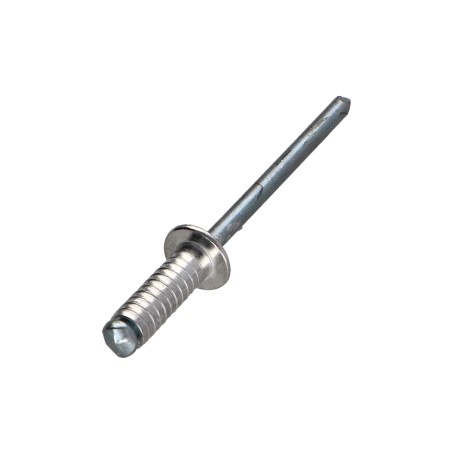 1 x Rivet Groove Aluminum Steel Rod 4X12 Flat Head