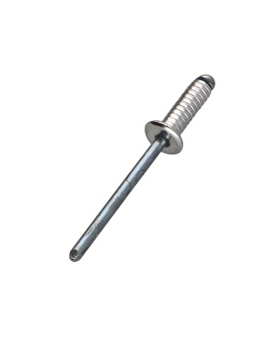 1 x Rivet Groove Aluminum Steel Rod 4X12 Flat Head