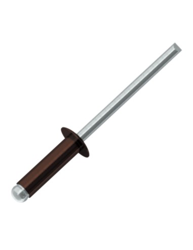 1 x Blind rivets Aluminium Stahlgewinde 3.4X11...