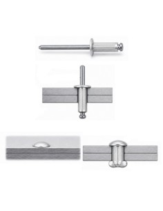 Rivet Blind GOVIS Aluminum Steel Rod TRS 4X8 2