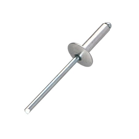 1 x Blind rivets Aluminium Stahlgewinde 4.8X10 Thickness Of Panel 3 to 5 Extra Large Head ALX