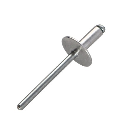 1 x Blind rivets Aluminium Stahlgewinde 3.2X8 Head Large