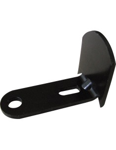 Adjustable long angled strike plate for shutter...