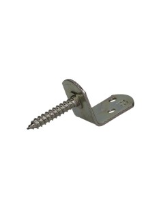Set of 4 L-shaped brackets for woven panels with screw...