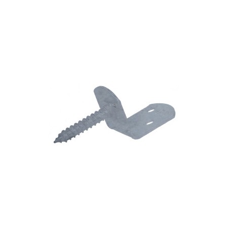 1 x L-shaped bracket for woven panel with screw 30X2 Hot Dip Galvanized