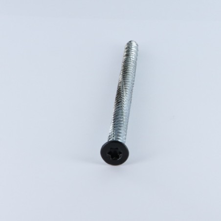 1 x Screw Concrete Countersunk Head RED 7.5X120 T30 Zinc Plated Ral9005/Jet Black