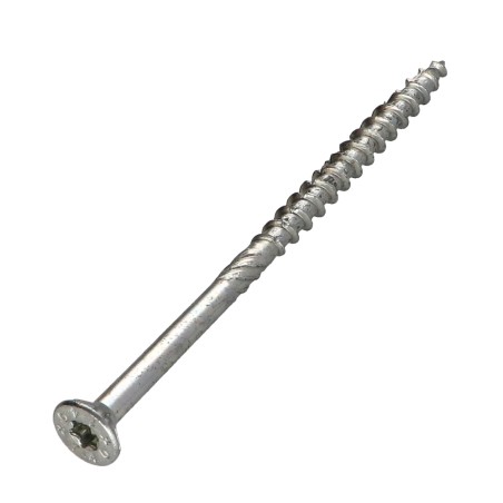1 x Chipboard Screw Countersunk Head With Serration 4X60 Thread Length: 39 T20 Zinc Plated