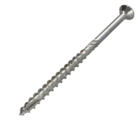 1 x Chipboard Screw Countersunk Head With Serration 4X60 Thread Length: 39 T20 Zinc Plated