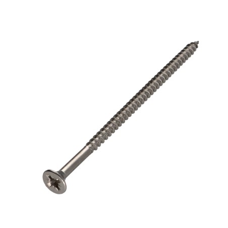 1 x Chipboard Screw Stainless Steel A2 Countersunk Head Pozi 5X100 Partial Thread
