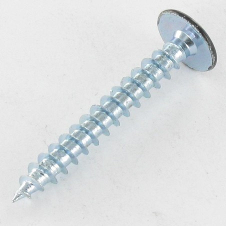 1 x Chipboard Screw Mushroom Pozi PZ2 4.5X35 Full Thread Zinc Plated Ral9004/Signal Black