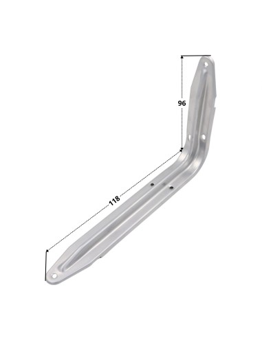 1 x Shelf bracket 96X118 Grey