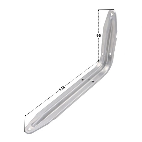 1 x Shelf bracket 96X118 Grey