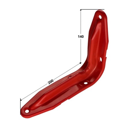 1 x Shelf bracket 140X200 Red