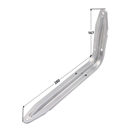 1 x Shelf bracket 167X280 Grey