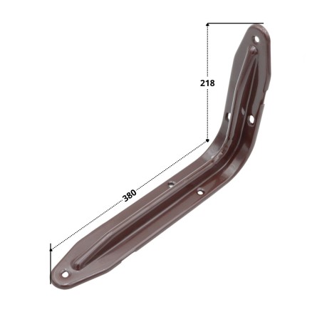 1 x Shelf bracket 218X380 Brown