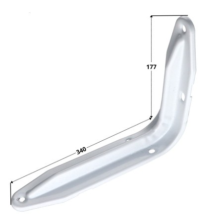 1 x Shelf bracket 177X340 White