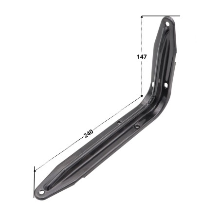 1 x Shelf bracket 147X240 Black