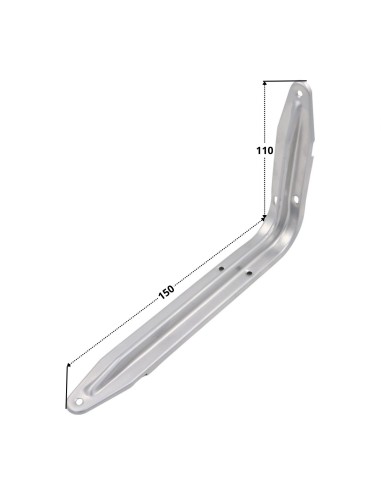1 x Shelf bracket 110X150 Grey
