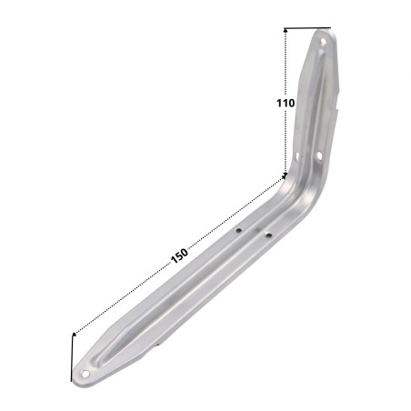 1 x Shelf bracket 110X150 Grey