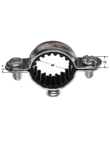 1 x Simple soundproof fixing collar M7X150...
