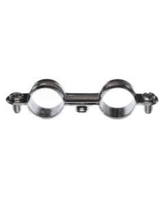 Double metal hose clamp M7X150 Diameter 22 Zinc Plated