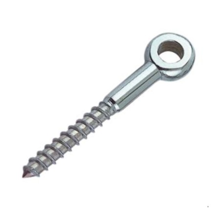 1 x Eyebolt Wood 12X100 Thread Length: 65 Eye 12.1 Stainless Steel A4