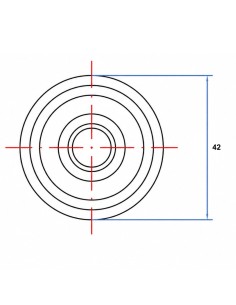 Flat rosette 40 Zinc Plated 2